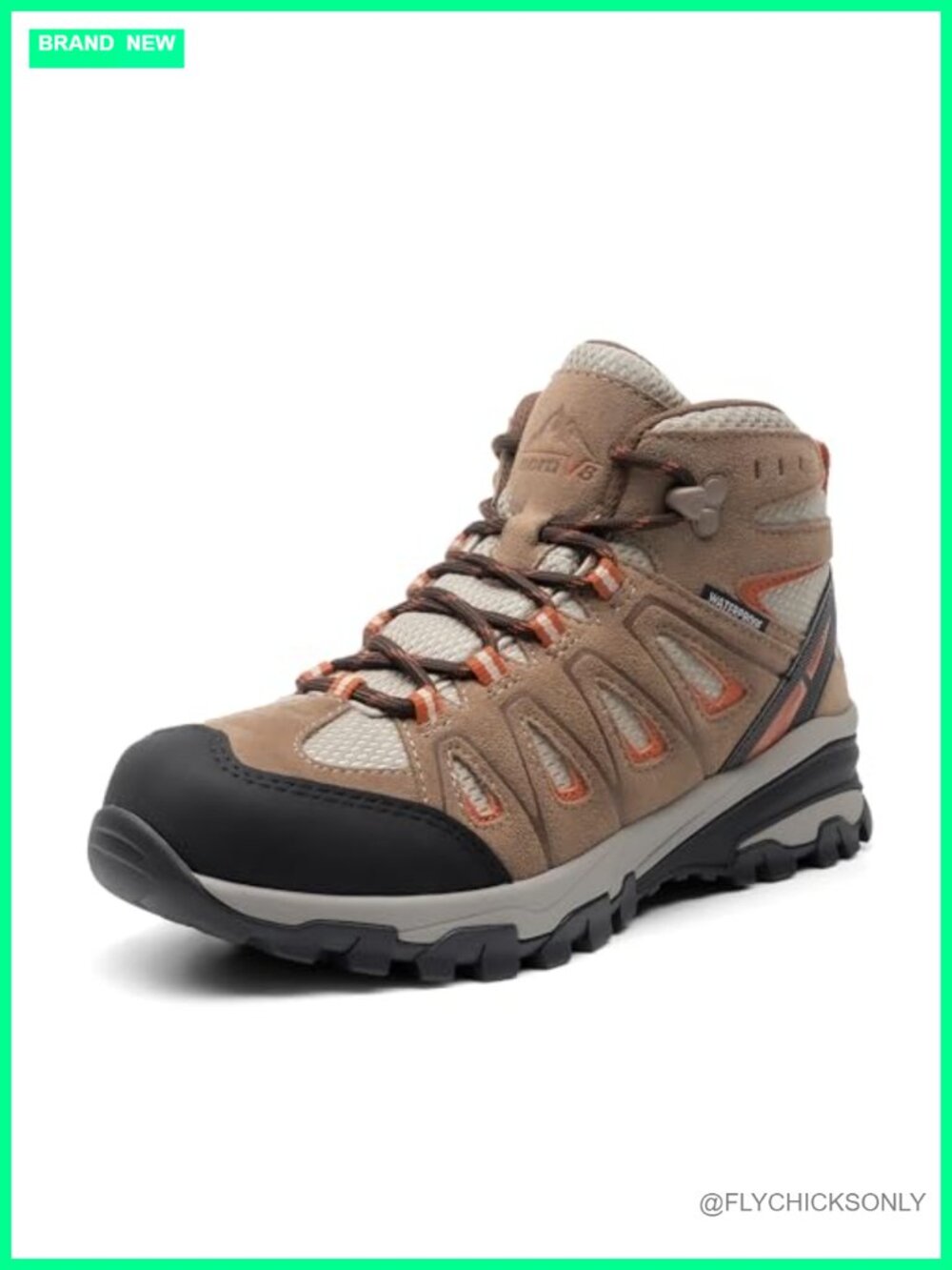 Waterproof Suede Mesh Hiking Boots Mid-Calf Ankle Outdoor Trekking